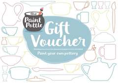 The Paint Pottle gift voucher: paint your own pottery